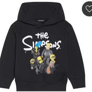 Balenciaga x The Simpsons Kids Hoodie NWT